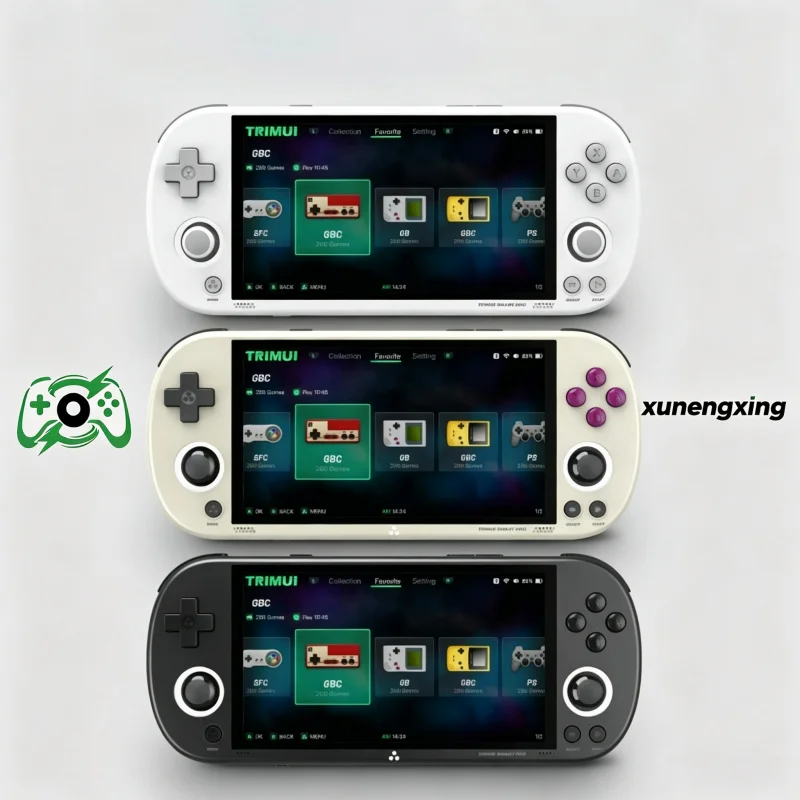 PSP Handheld Game Console 4.96''IPS Screen Linux Joystick RGB Lighting High‑Performance CPU Chip Smartpro Retro Game Player Gift