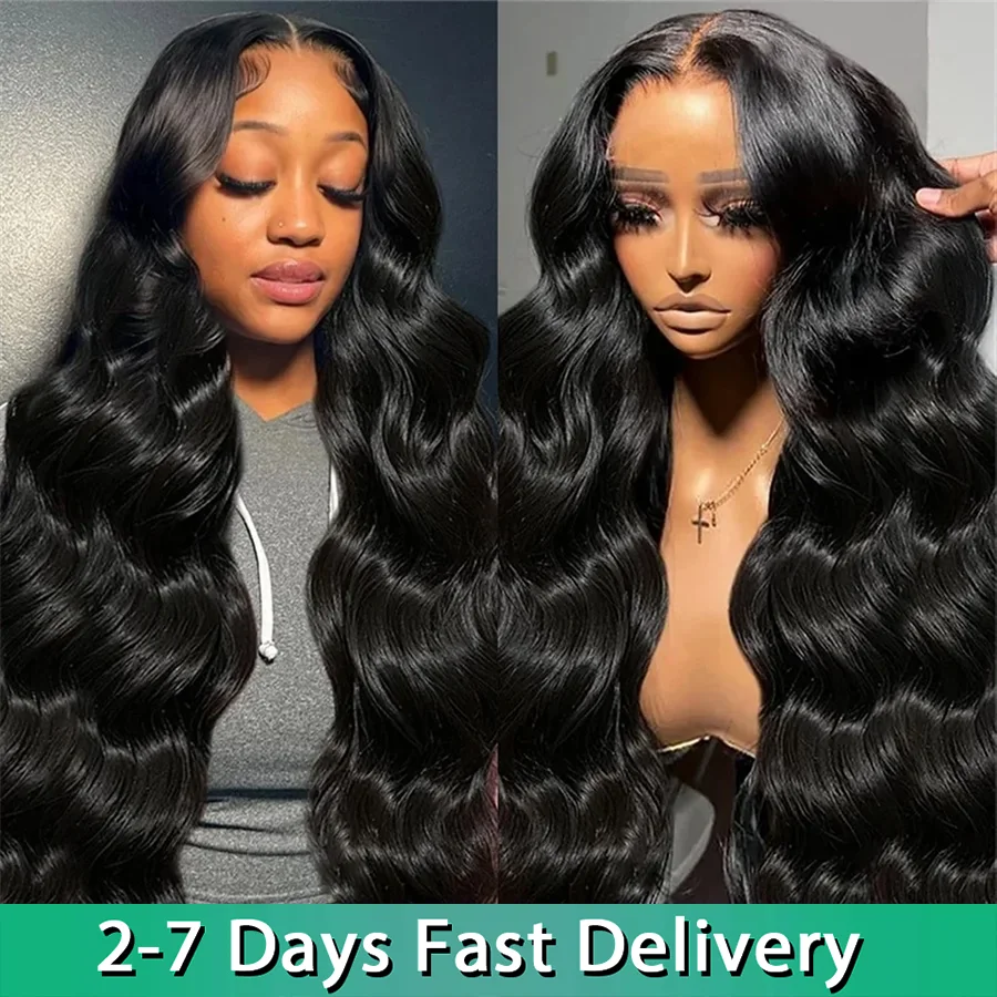 Natural Color Glueless 6x4 Lace Wig Glueless Body Wave Lace Front Wigs 100% Human Hair Glueless Preplucked Human Hair Wigs