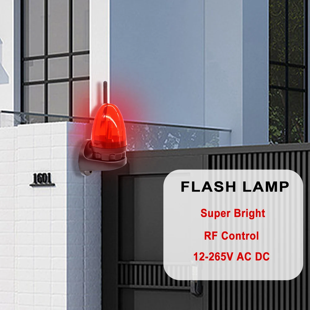 التيار المتناوب تيار مستمر 12 فولت 24 فولت 220 فولت LED تحذير ضوء المارة 24 فولت 230VAC العالمي إنذار مصباح إشارة لبوابات أوتوماتيكية باب المرآب انزلاق الباب