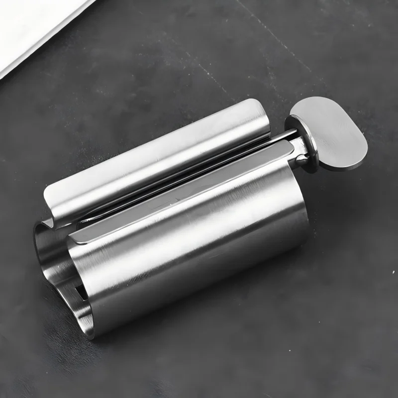 Bathroom Accessories Toothpaste Squeezer Tube Roller Stainless Steel Wringer Roller Rotate Dispenser for Ointments Cosmetics