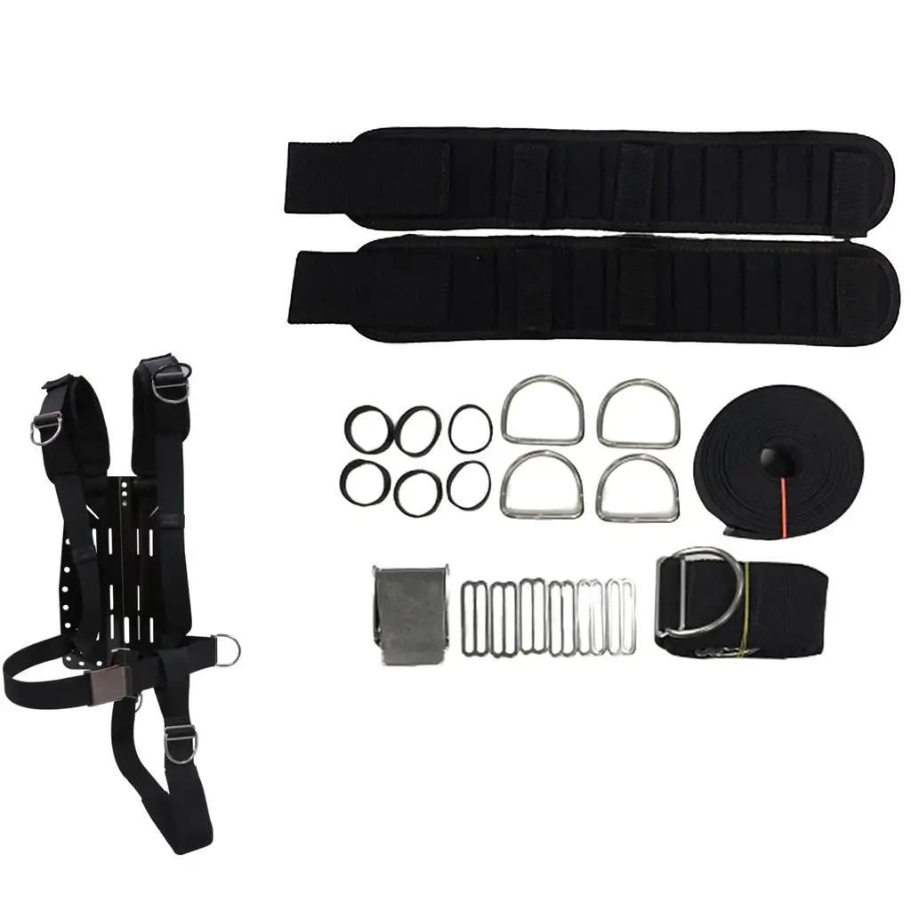 harnais-de-plongee-sous-marine-avec-plaque-dorsale-ceinture-de-lest-reglable-et-ensemble-de-glissieres-en-acier-inoxydable-pour-equipement-de-plongee-bcd-et-entrainement