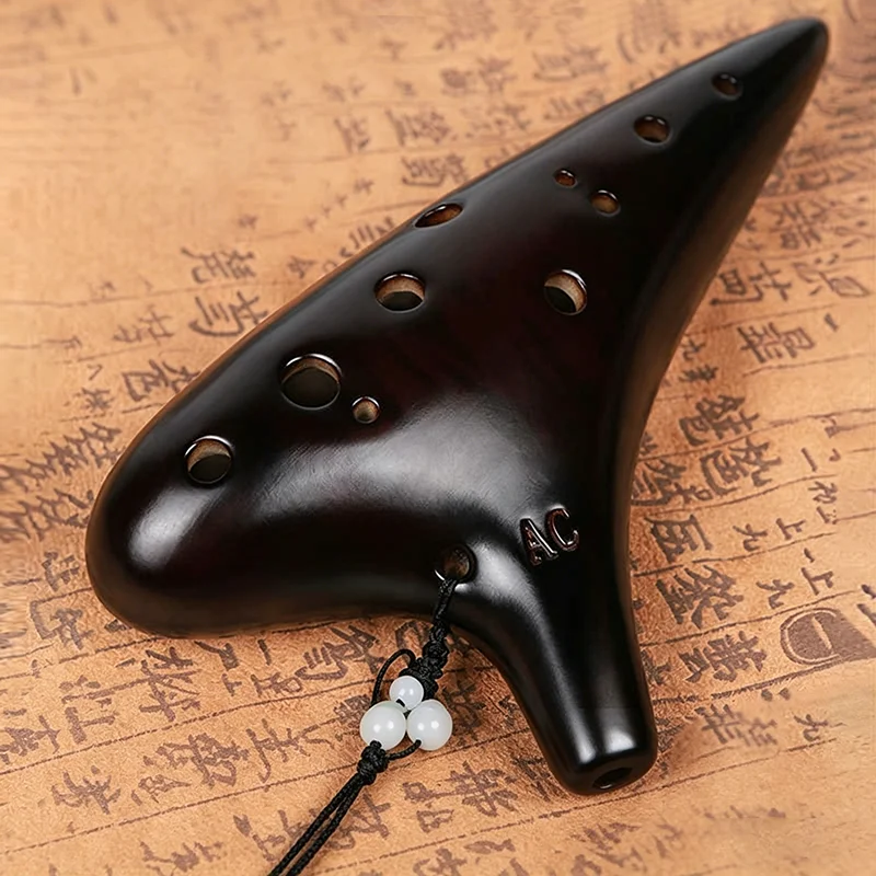 

AC Key Professional Ocarina 12-hole Beginner Playing Ocarinas Adult Children Portable Ocarina Performance Musical Instruments