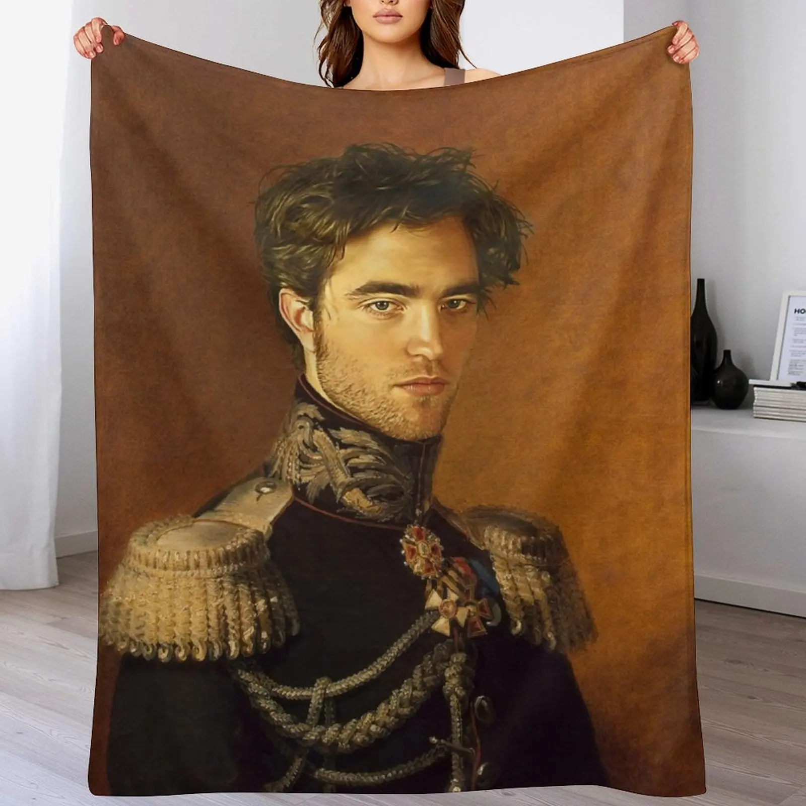 

Robert Pattinson - replaceface Throw Blanket Giant Sofa Sofas Soft Beds Blankets