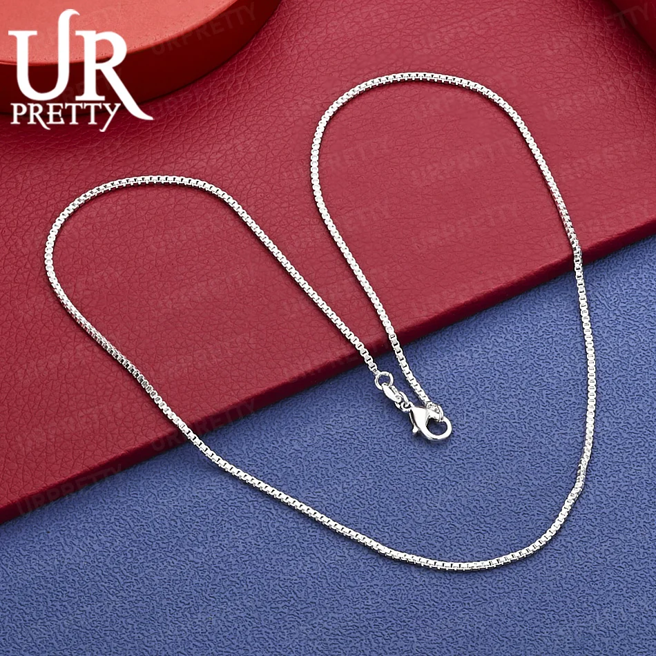 925 Sterling Silver Simple And Stylish Side Chain Necklace 20 Inches Women's Party Engagement Wedding Fashion Jewelry