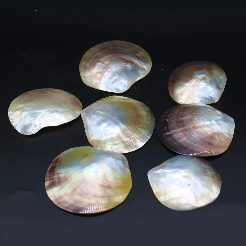 Wholesale Natural Seawater Shell Pendant Bead For Jewelry Making DIY Necklace Earrings Accessories Charm Gift 80x85-82x87mm