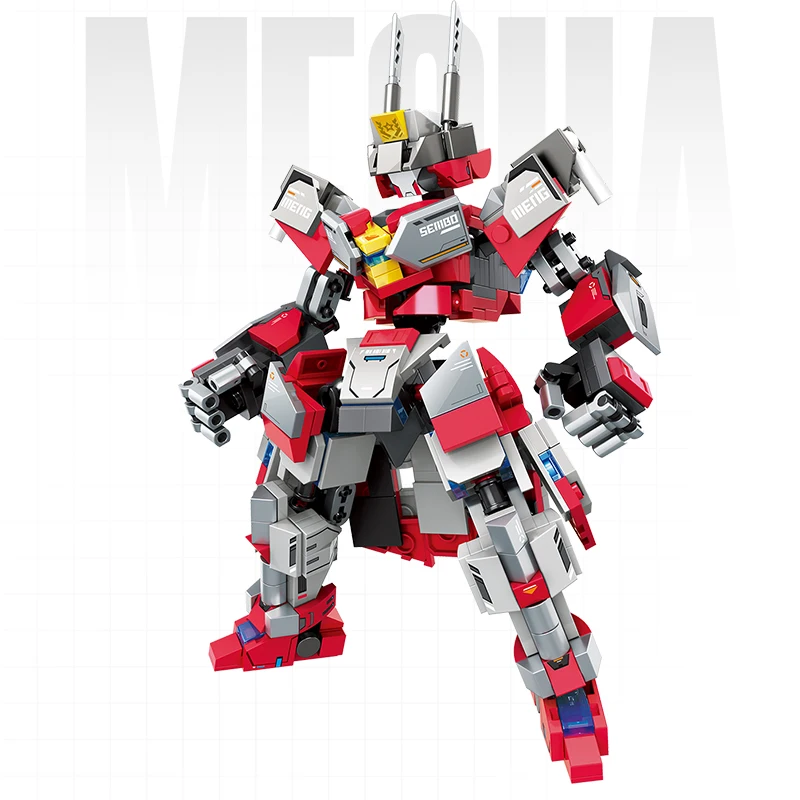 488 قطعة Mecha روبوت اللبنات الصبي هدايا عيد الميلاد اللعب الإبداعية معركة روبوت التجمع نموذج الطوب الصغير