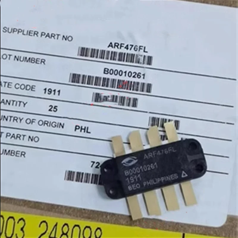 ARF476FL (1piece) RF Power MOSFET 500V 900W 128MHz T3C Push-Pull Transistor for RF Amplifier, Original In Stock