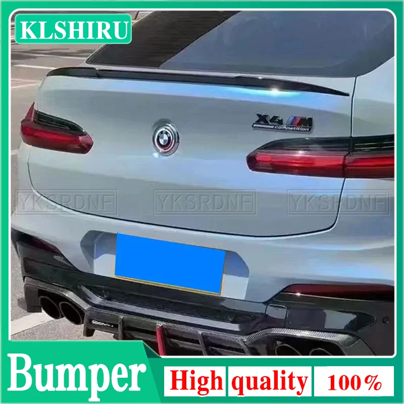 F98 X4M Carbon Fiber Frp Rear Bumper Diffuser Splitter for BMW G02 X4 Car Body Kit 2019 2020 2021