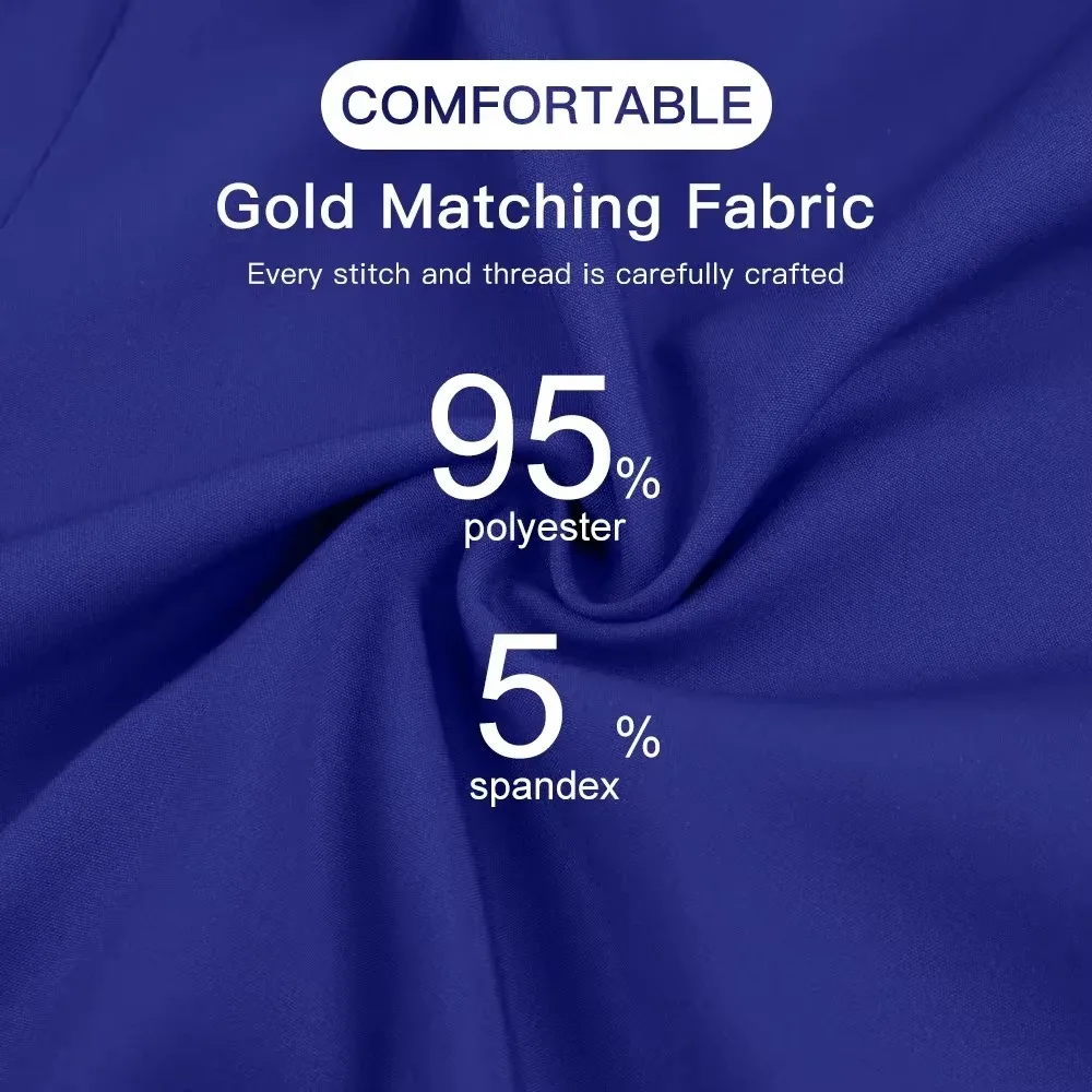 الملابس الطبية للنساء زي الممرضات الدعك مجموعة ملابس العمل في المستشفى بالجملة الطبية الجديدة وزرة زرقاء للجنسين الصلبة موحدة