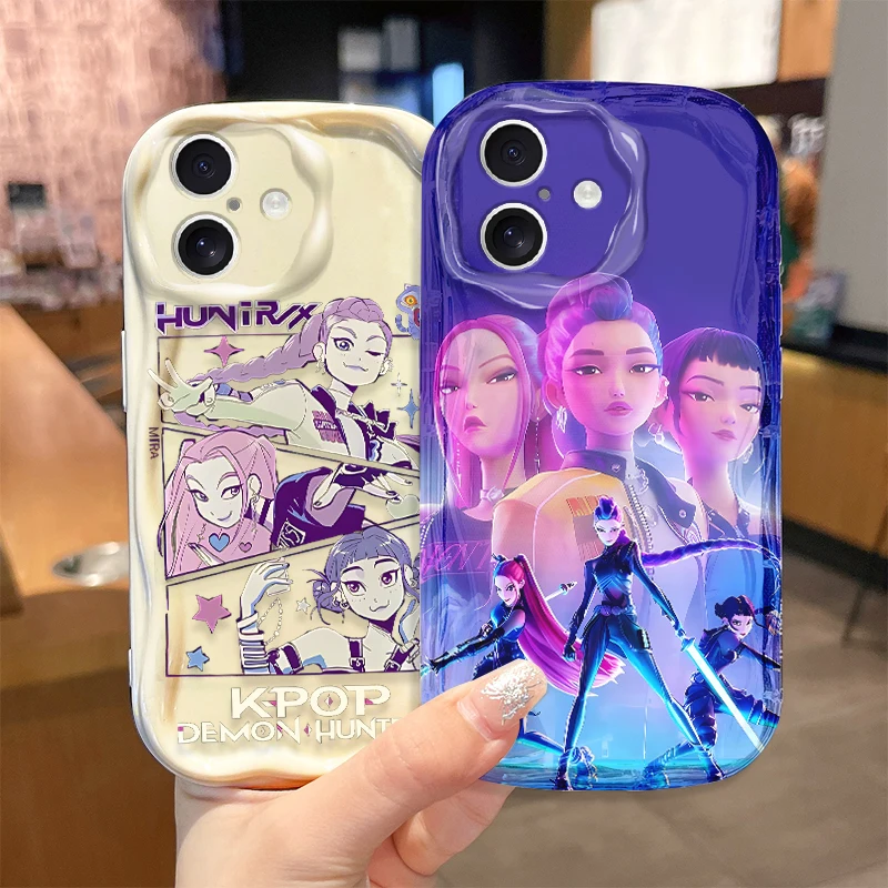 KPop Demons Hunters Clear Case For iPhone 17 Air 16E 16 15 14 Plus 13 12 11 Pro Max SE 2020 SE4 7 8 Silicone Shockproof Cover