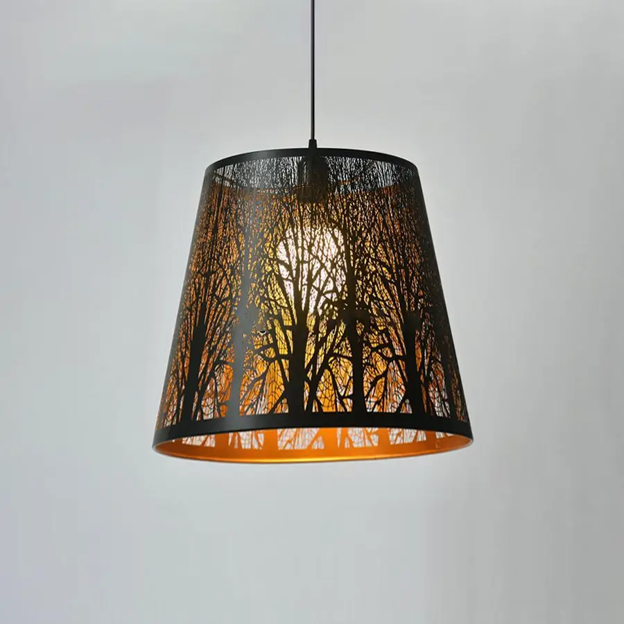 

1pcs Small Lamp Shade, Naxilai Barrel Metal Etching Process Lampshade for Table Lamp and Floor Light, 5x6x7.5inch