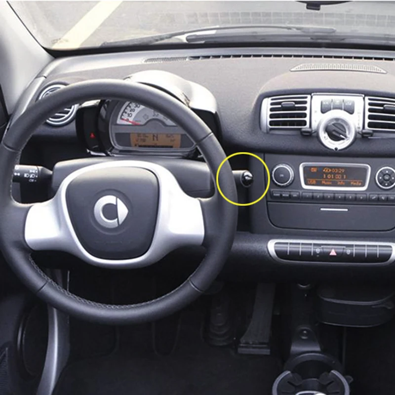 ABS Dial Lamp Switch Cover Original for Benz Smart Fortwo 451 2009-2014 Car Wiper Gear Cap Decorative Car Styling Black Red
