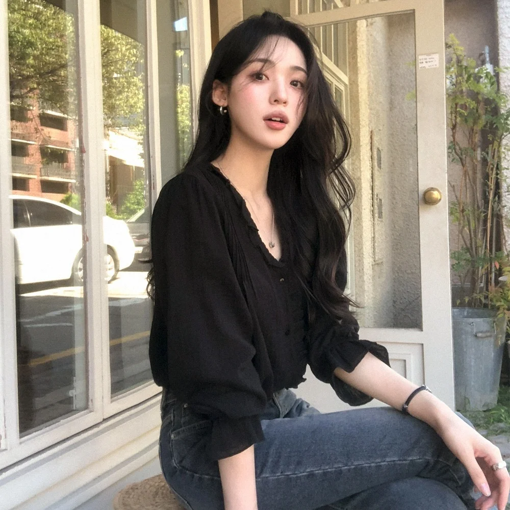 تنورة نسائية رومانسية غير رسمية irt Dongda Gate للخريف متعددة الاستخدامات تنورة جرس Sve irt قابلة للتنفس صديقة للبشرة طويلة Sve