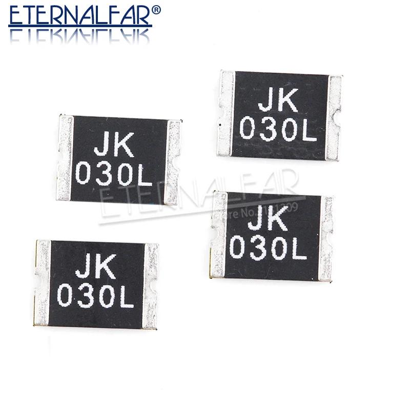 Resettable Fuse PTC SMD2920 Series 2920 mils 7555 mm JK 030L JK-SMD030L 300MA 0.3A 60V DC Faster Tripping Surface Mountable