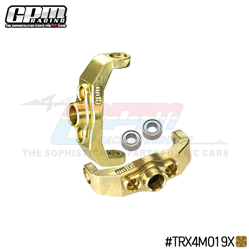 

GPM Brass Front C Hub Set For TRAXXAS 1/18 TRX-4M Ford Bronc Land Rover Defender