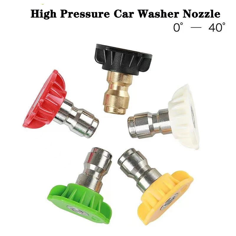 High Pressure 5 Color Nozzles 4000PSI Fit for Car Washer Spray Nozzle  1/4