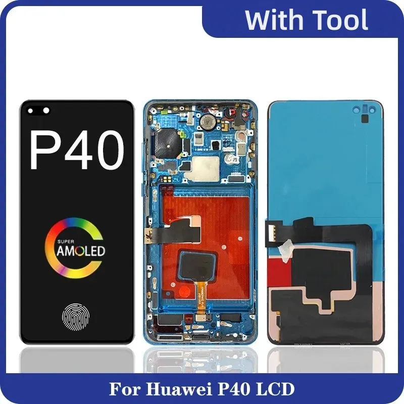 6.1“  For Huawei P40 Lcd ANA-AN00 TN00 NX9 LX4 Screen Digitizer Assembly Display Touch Panel Display Replacement