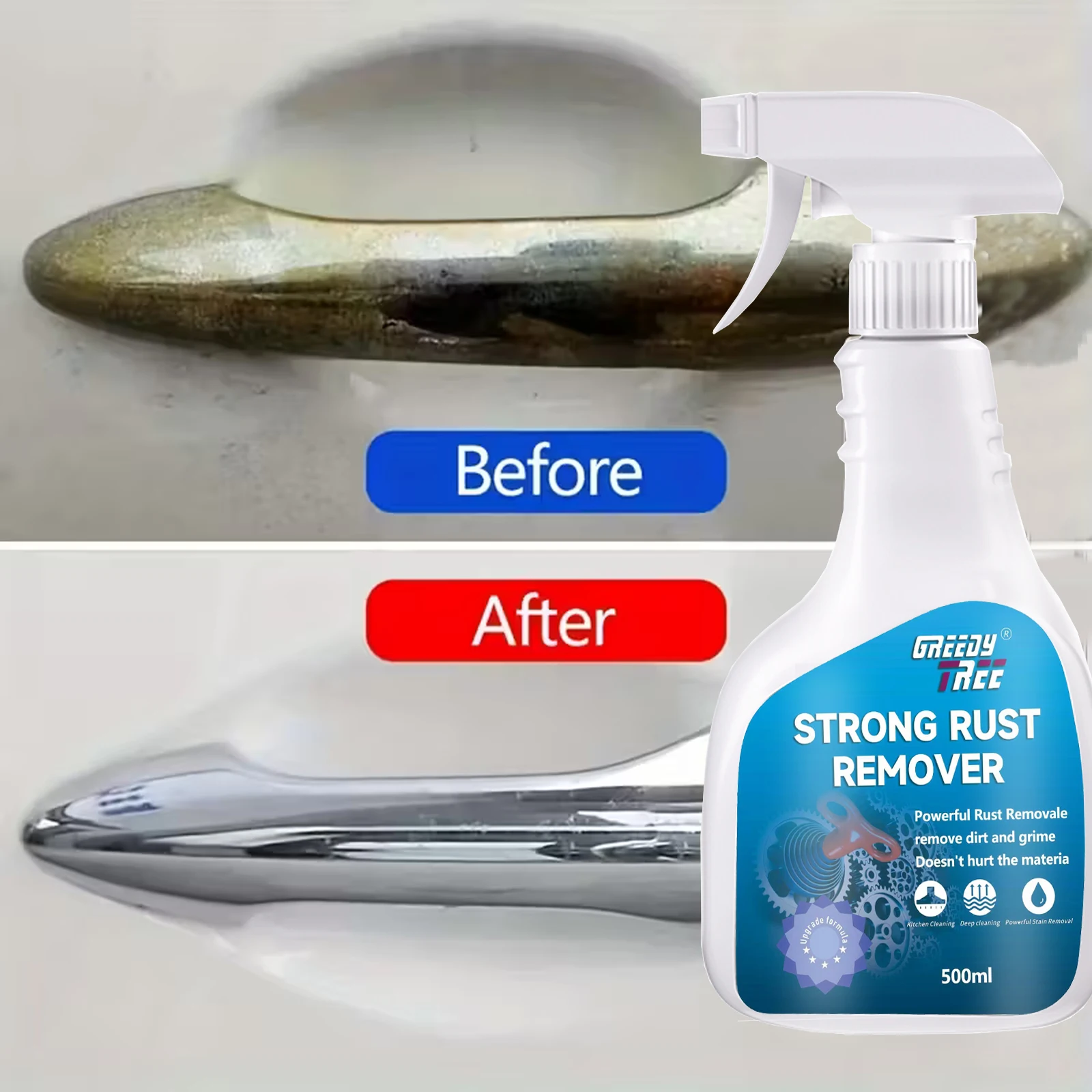 Heavy-Duty Rust Converter Spray - Fast-Acting Formula for Cars, Trucks, Motorcycles & Heavy Equipment | Converts Rust to Protect