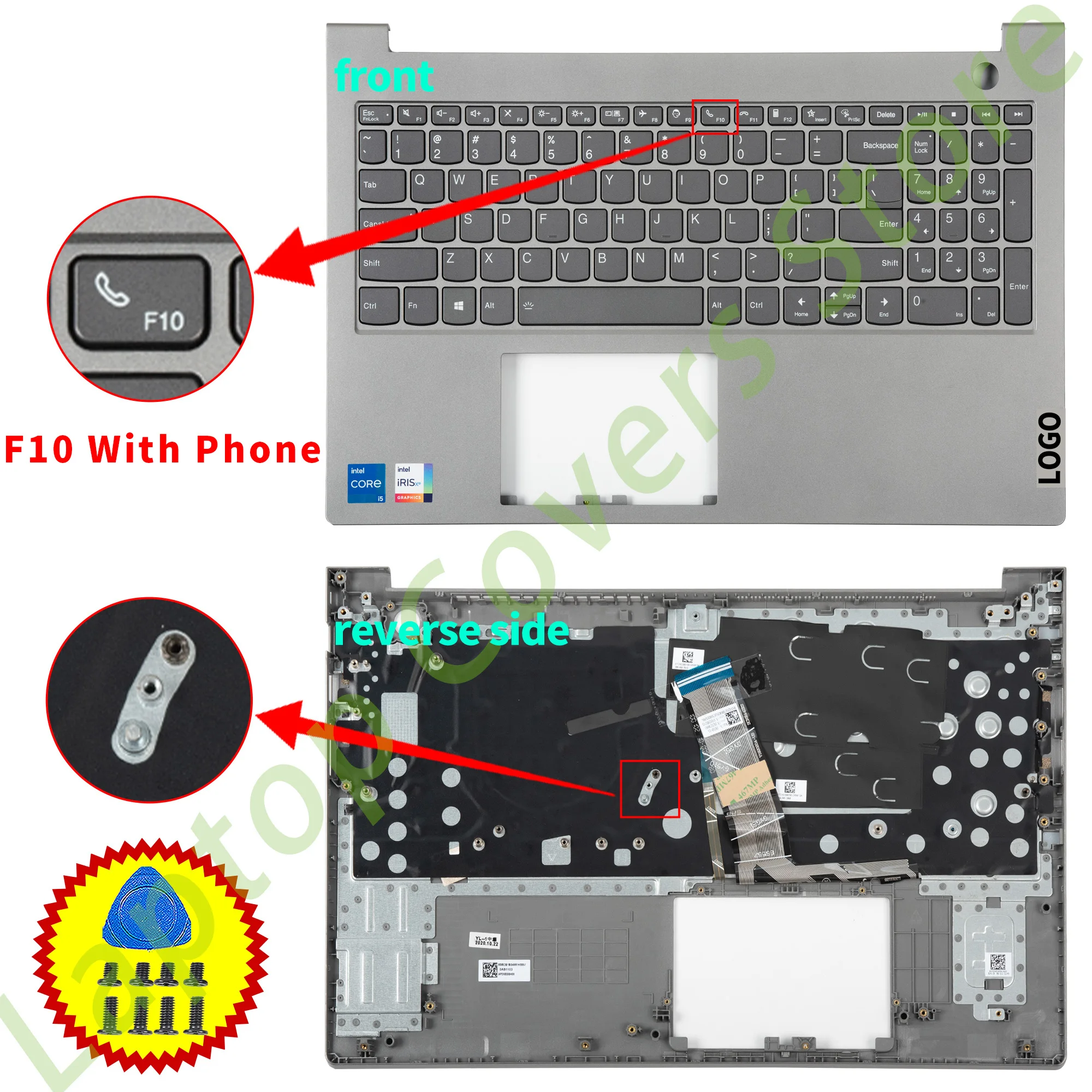 Neu für Lenovo Thinkbook 15 g4 iap thinkbook 15 g5 abp obere Abdeckung mit Tastatur Handballen auflage ein Set Laptop Teile Reparatur