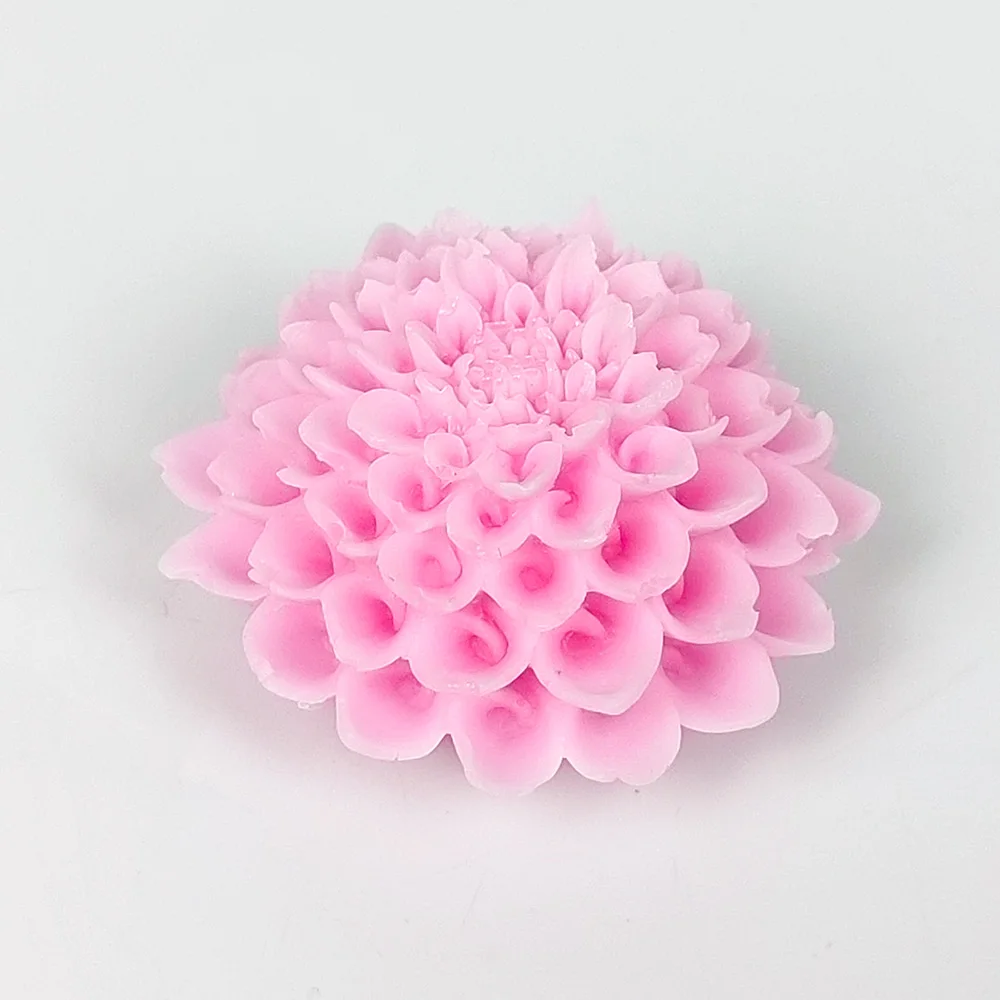 3D Flower Dahlia Moulds Flowers Soap Molds Silicone Candle Mold Wedding Birthday Valentine's Day Clay Resin