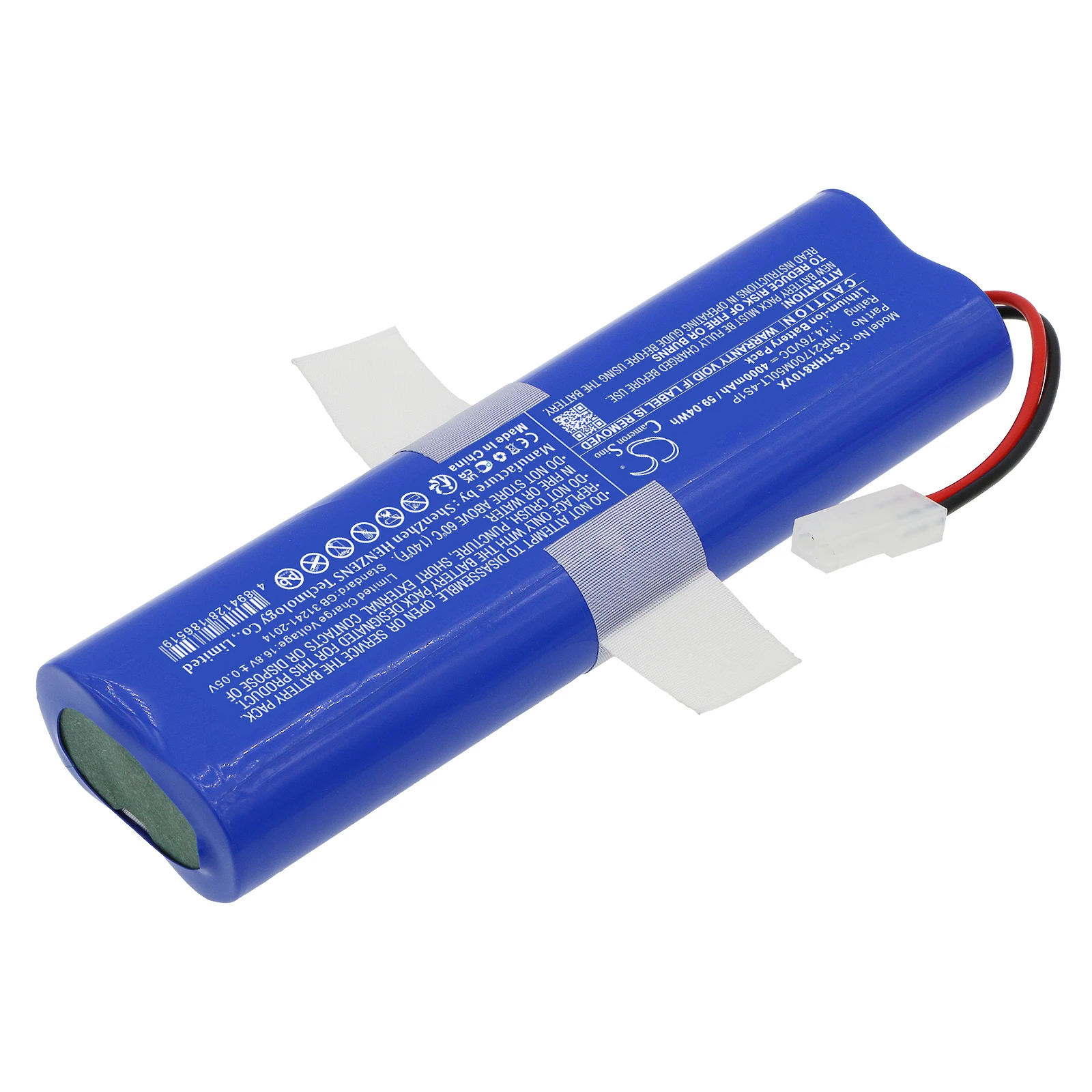 CS Replacement Battery For 360 Botslab S8 Plus, QH100005, S8 Plus, S8+ INR21700M50LT-4S1P 4000m