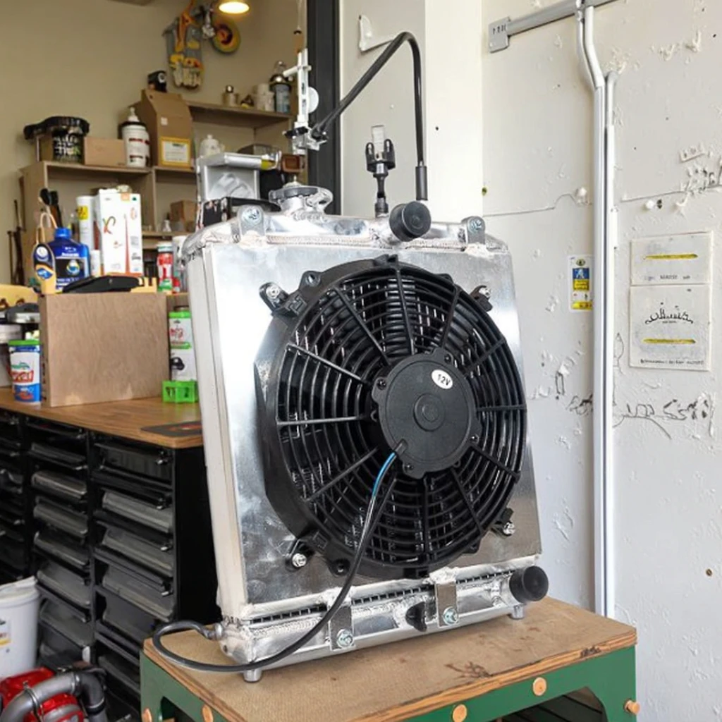 جاهز للشحن 3 صفوف 52 مم C-IVIC مشعاع مياه ألومنيوم مع كفن مروحة مناسب لسيارة Honda Civic DEL SOL EG EJ EK 92-00 #2