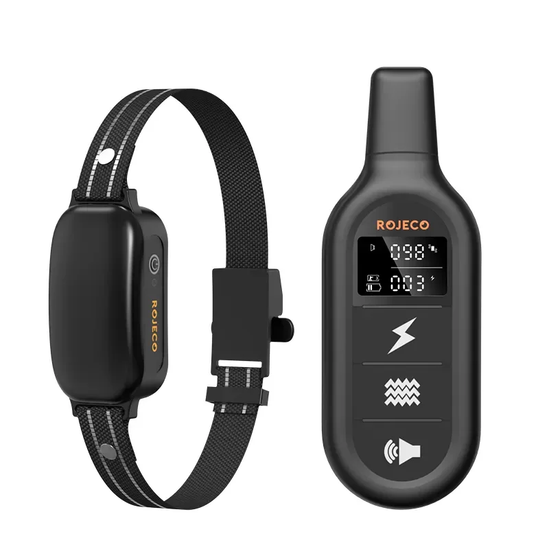 800M Remote Dog Training Collar Waterproof Beep Vibration Shock Anti‑Bark Pet Training Collar For All Dog Sizes view 2