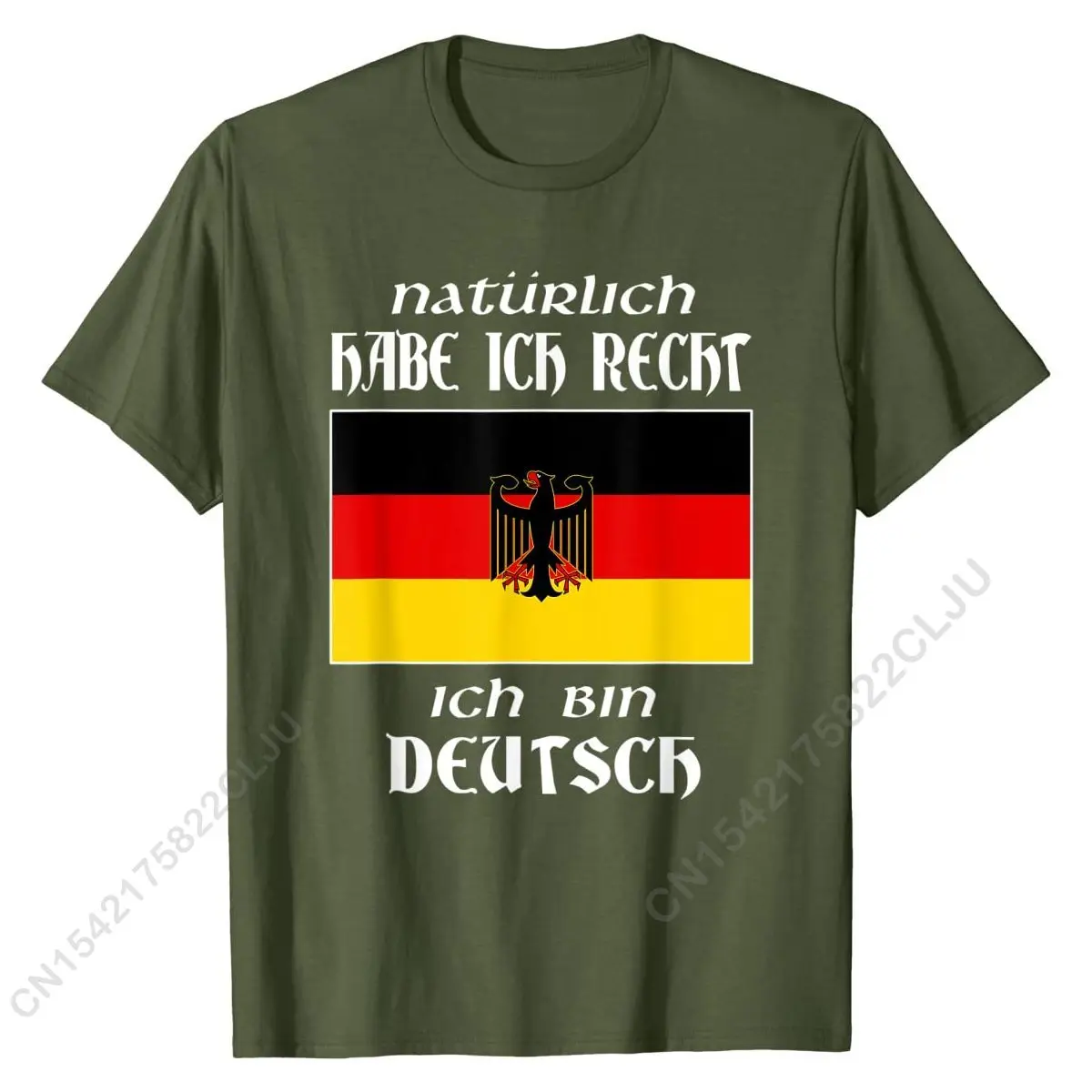 Ich Bin Deutsch T-shirt Funny German Language Germany Saying Casual T Shirt Cotton Man Tshirts Casual Brand New