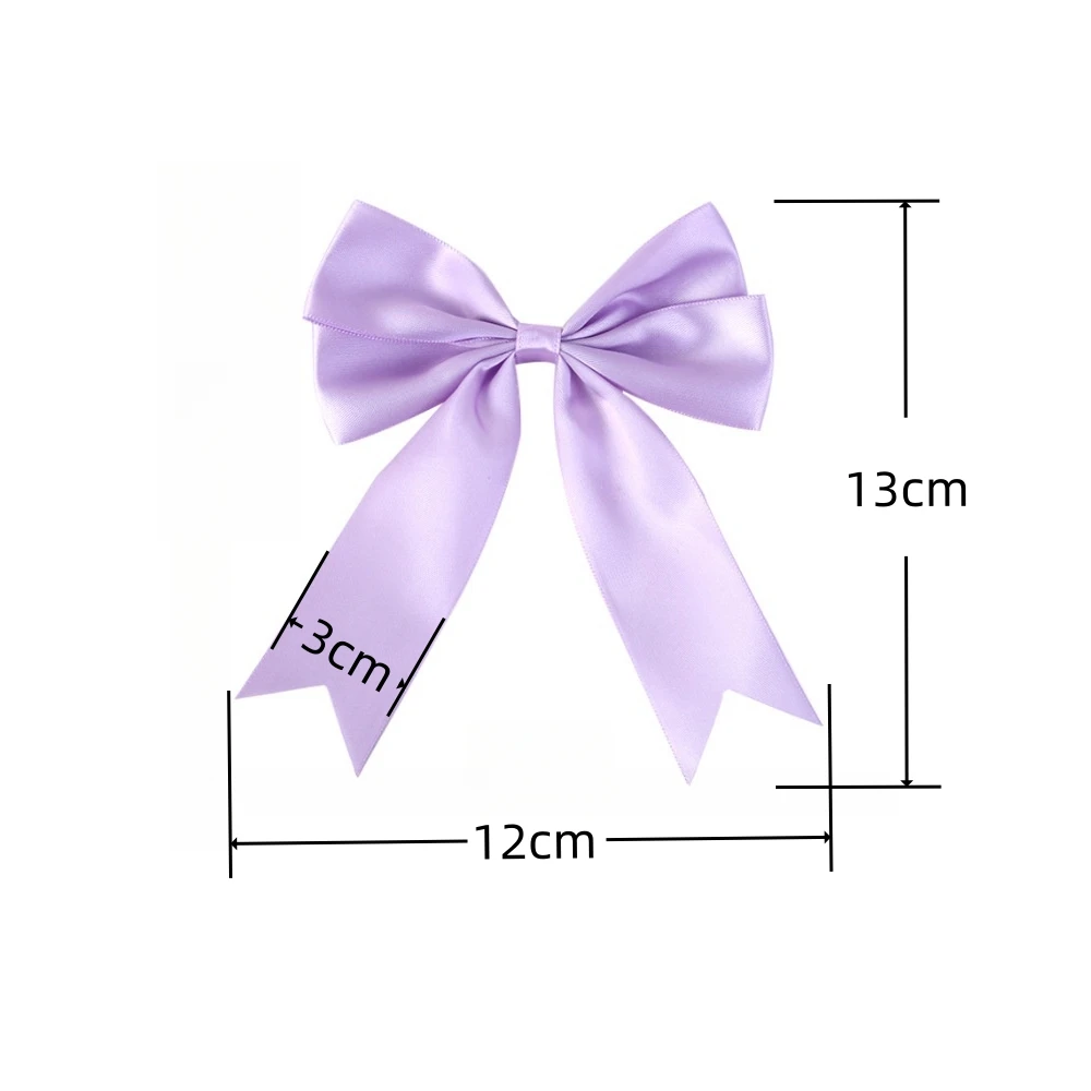 4 Stück/Set Große Satinband-Schleife aus Polyester, Mehrschichtige Seidenschleife für DIY-Nähprojekte, Hochzeitsdekoration, Haarspangen und Kleidungszubehör – Detail 1