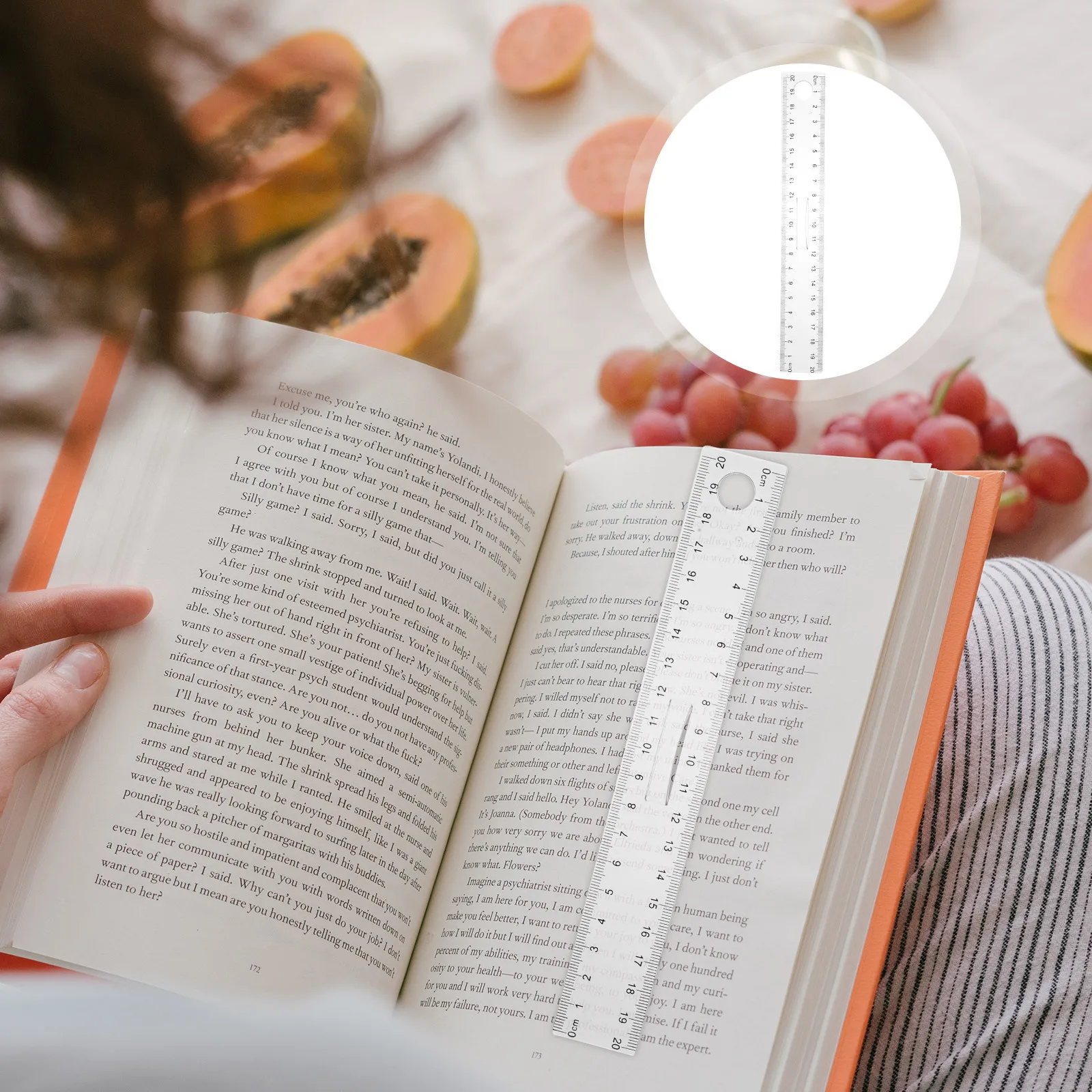 20 قطعة تصميم مكبر مسطرة بلاستيكية واضحة قياسات دقيقة مكتب التدريس الرسم أداة حاكم صياغة أداة