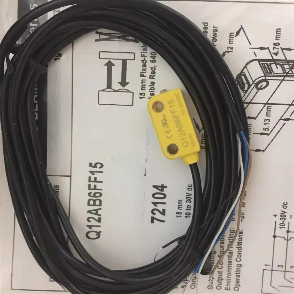Q12AB6FF15 Photoelectric sensor switches for Banner