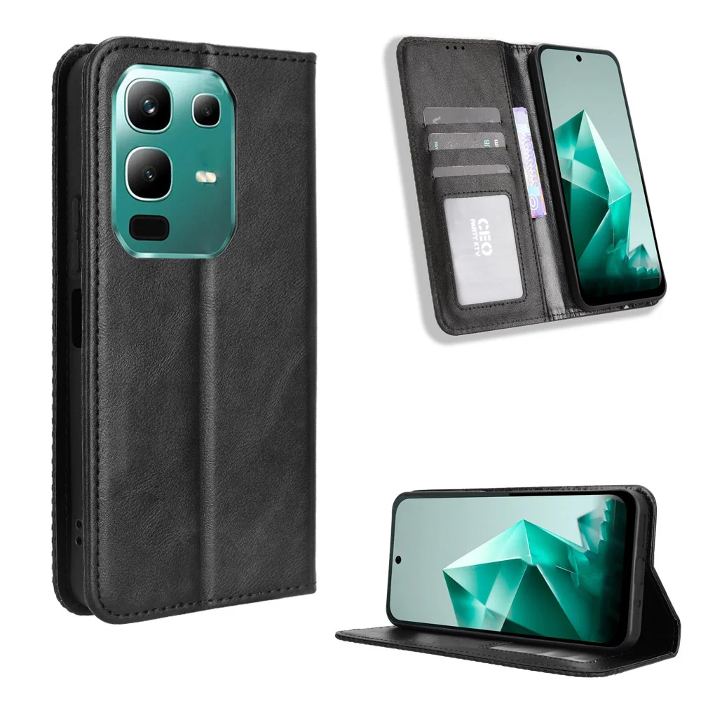

For Infinix Note 50X 5G Luxury Flip PU Leather Wallet Magnetic Adsorption Case For Infinix Note 50X Note50X Phone Bag