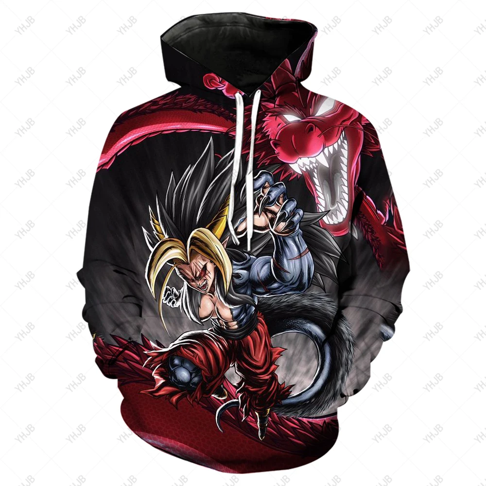 Thin style Dragon Ball Hoodie Autumn New Men's Clothing Boy Cartoon 3d Hoodie Fashion Men's Wukong Hoodie Cool Pullover