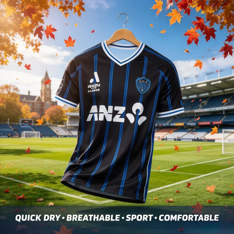 2026_2027 New Australian A-League Auckland Training Football Jersey Sports Fast Drying Breathable Printed T Shirt Parent-child
