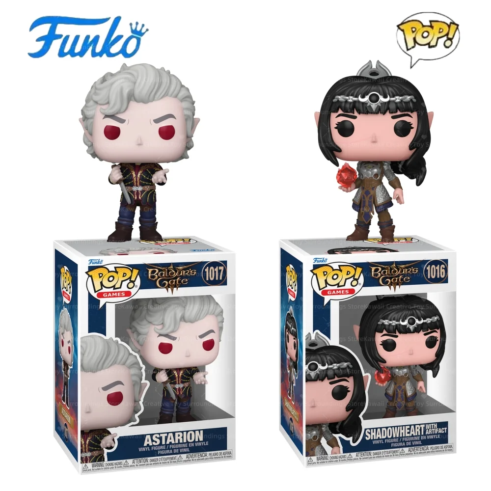 Funko Pop Baldur's Gate 3 figura Shadowheart Astarion 4,25 pulgadas figuras de vinilo coleccionables edición limitada juego estatuilla juguete para regalo