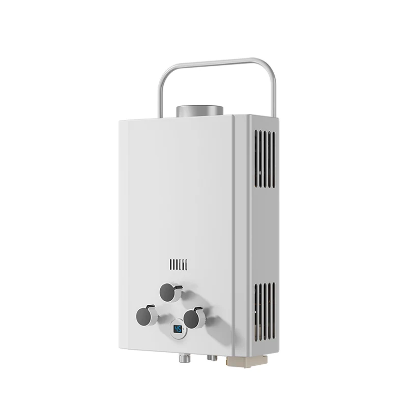 مصنع الجملة 3 فولت 6L المحمولة في الهواء الطلق دش ساخن سخان المياه غلاية غاز البترول المسال الطبيعي بدون خزان البروبان للاستخدام المنزلي ل