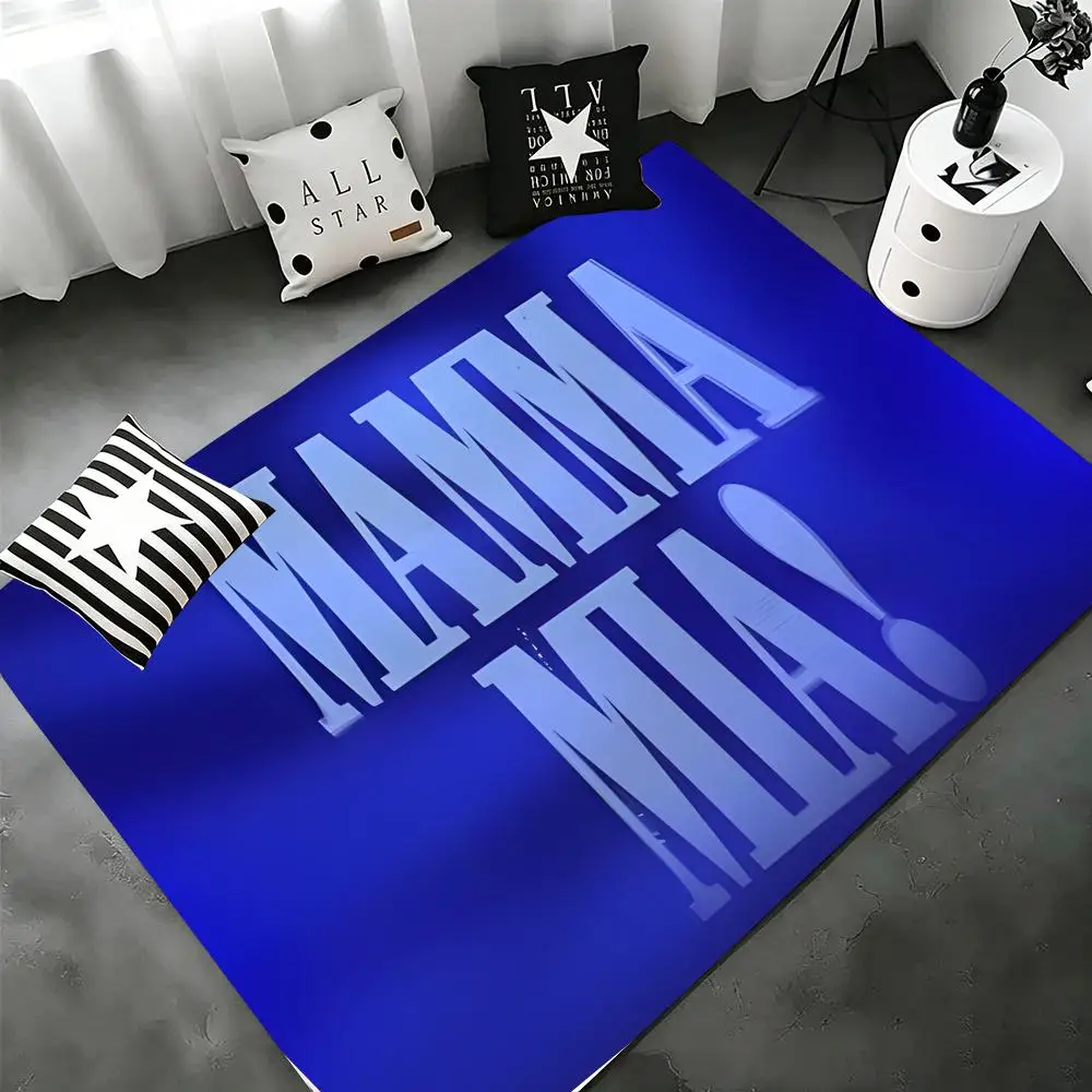 Floor Mat Suitable for home decor, non-slip flannel mat for kids, ideal as a gift. M-Mamma MiaS