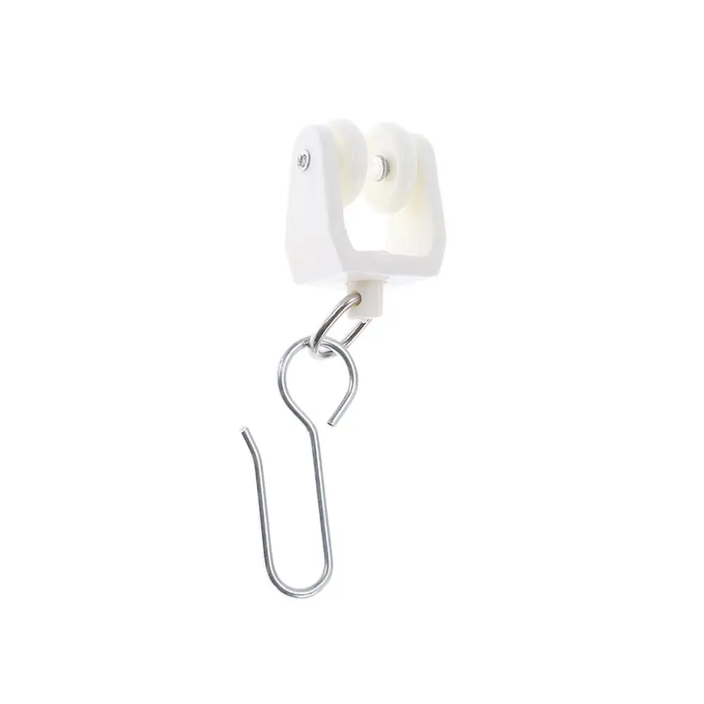 الجانب جدار الستار المسار الأجهزة مجموعة البلاستيك الستار المسار مجموعات سقف معدني الستار المسار المسار بكرات لمسار السقف #4