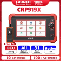 LAUNCH X431 CRP919X OBD2 Scanner Professional Automotive Scanner Launch Diagnostic Tools ECU Coding obd Scan Tool