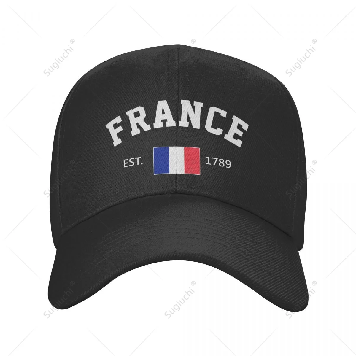 Baseball Cap France EST.1789 Independence Day Wild Sun Shade Peaked Adjustable Outdoor Caps