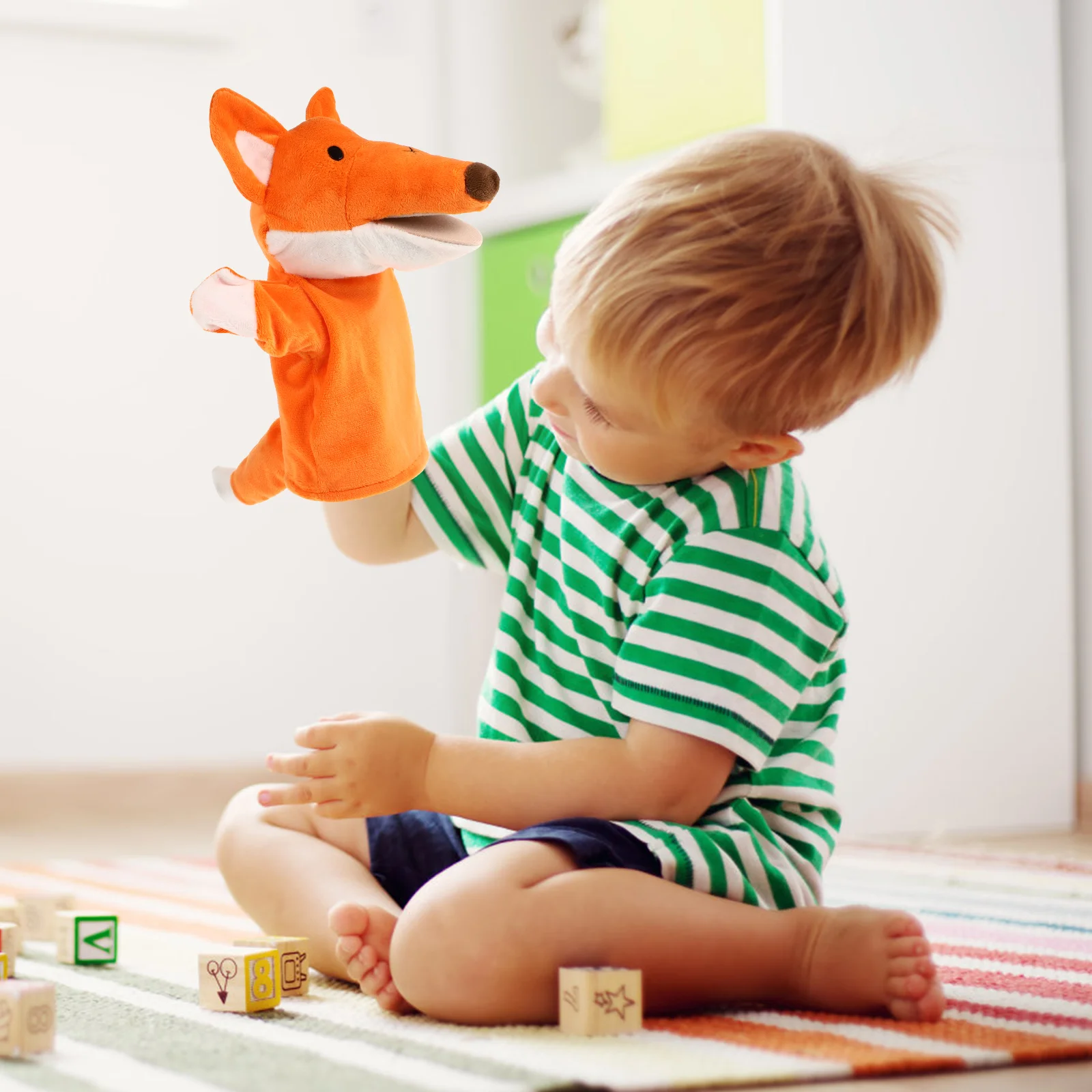 Juguete de dedo para niños, marioneta de mano de cuervo, cosas en miniatura para niños encantadores, animales de peluche