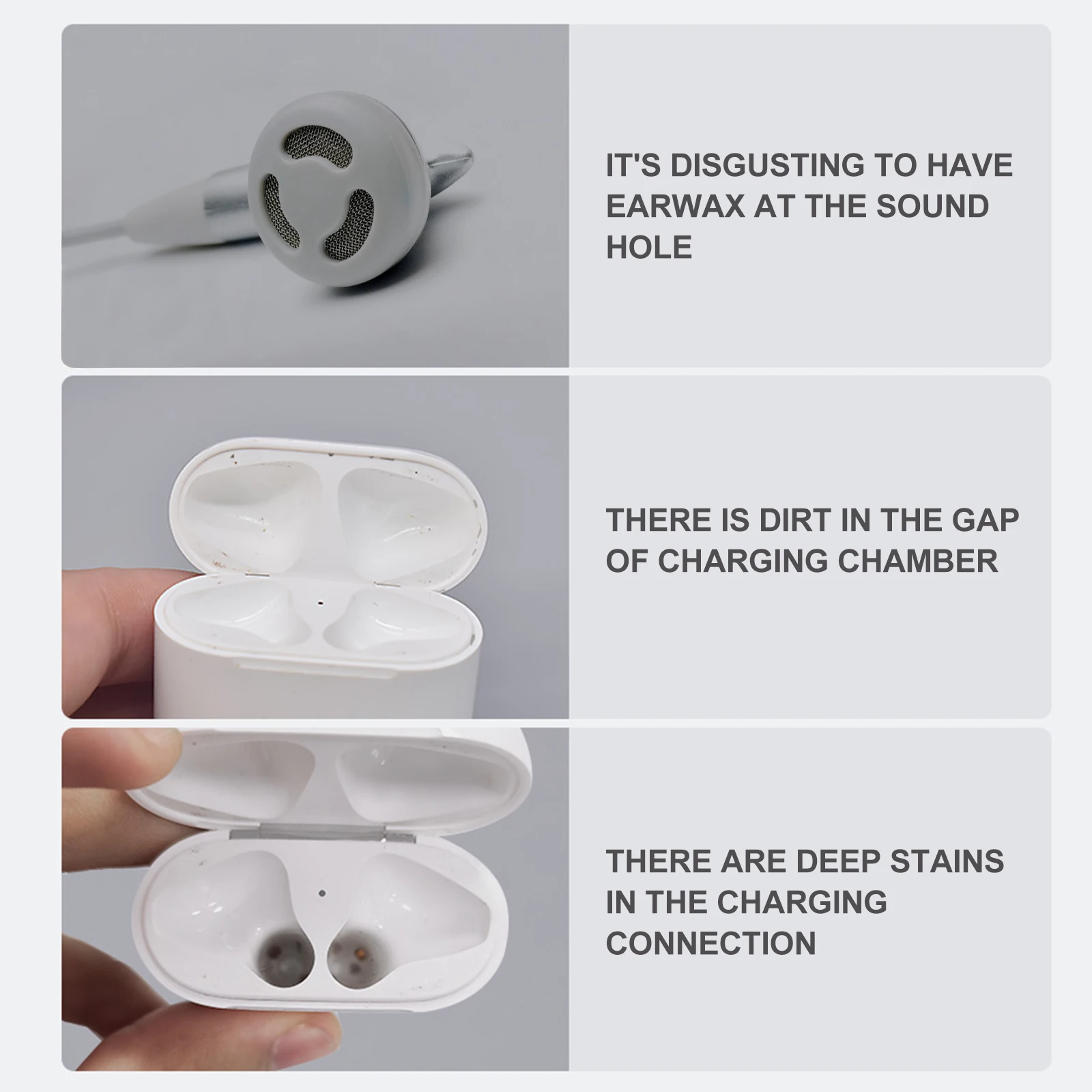 

12 Mini Cleaning Brushes for Earphones Case Charging Box Soft Bristles Portable Compact Design Safe Cleaning Tools Wireless