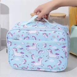 Unicorn Cartoon Lunch Bag Handheld Insulated Lunch Box Bag Children Cute With Meals Lunch Box Bag Leisure Ice Bags