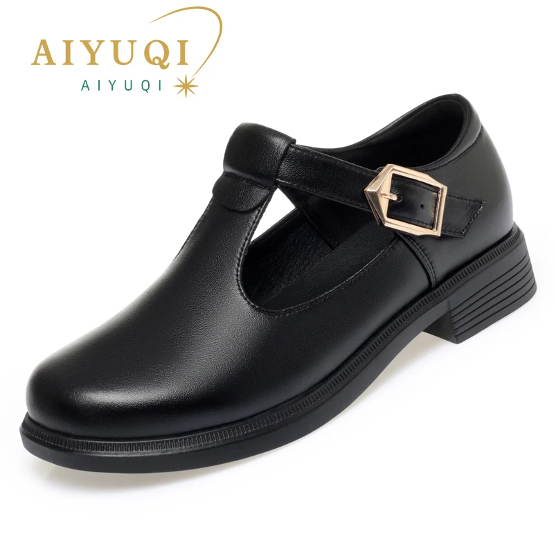 AIYUQI Women Shoes Genuine Leather 2024 Fall New Big Size 41 42 43 Ladies Casual Shoes British Style Women Shoes