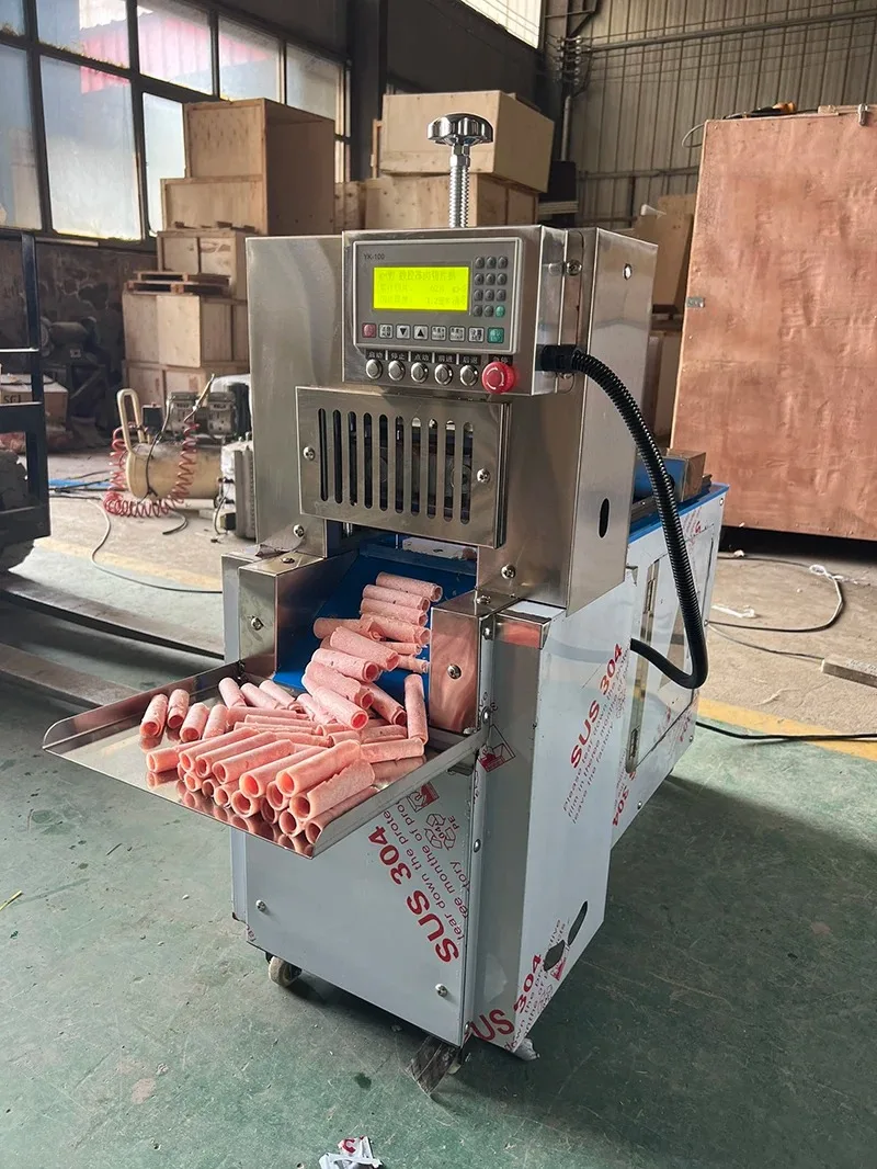 Multi functional Frozen Meat Slicer Automatic Numerical Control Mutton Slicer Meat Roll Cutter