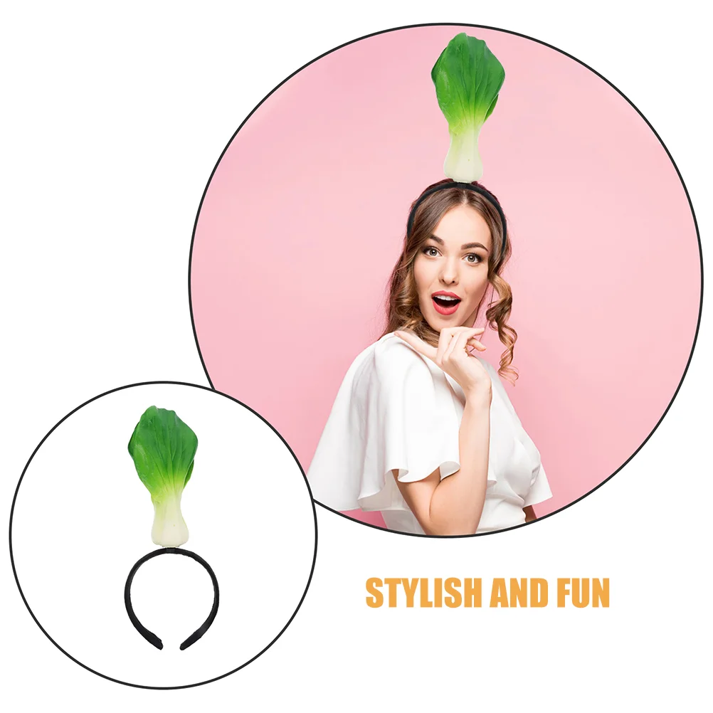 2 Pcs Vegetable Headband Simulation Hair Small Halloween Costume Supplies Thanksgiving Boppers Fruit