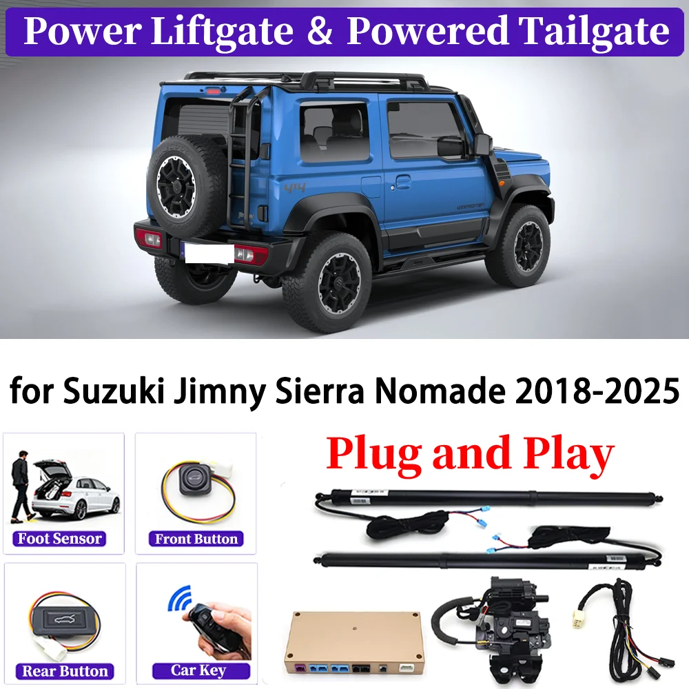 

ZJCGO for Suzuki Jimny Sierra Nomade 2018-2025 OEM Upgrade Car Automatic Power Liftgate Kit Smart Auto Electric Tailgate System
