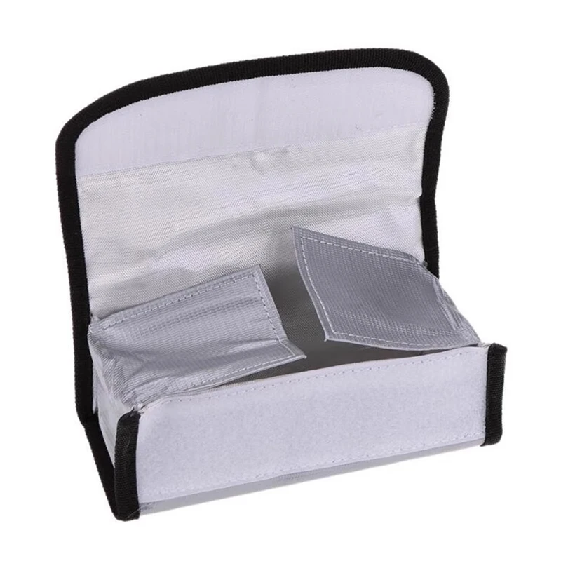 Portable RC LIPO Lithium Battery Explosion-Proof Bag Flame Retardant Safe Charging 3D Large Storage Case 185x75x60mm