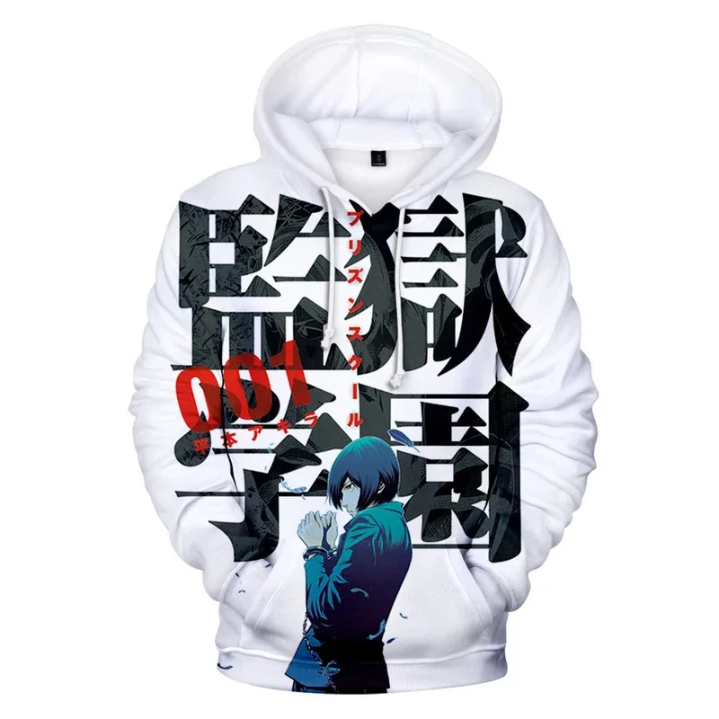 Venda quente prisão escola hoodies impressão 3d masculino/feminino casual manga longa com capuz prisão escola camisolas chegada streetwear roupas