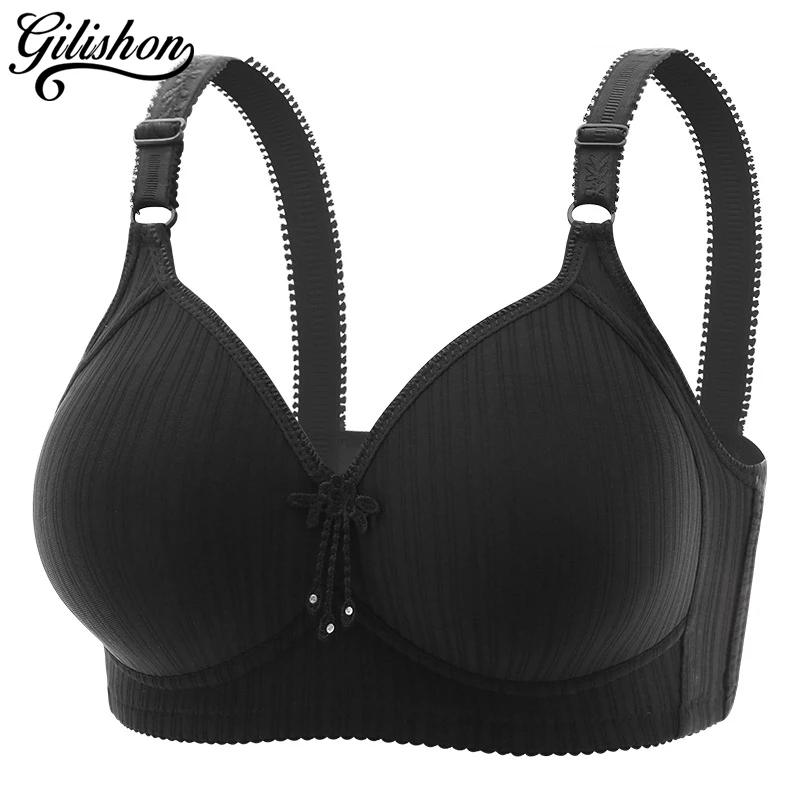 2023 New D Cup Large Size Bra For Women Push Up Brassiere No Steel Ring Comfortable Lingerie Breathable Thin Mold Cup Bras 46-52